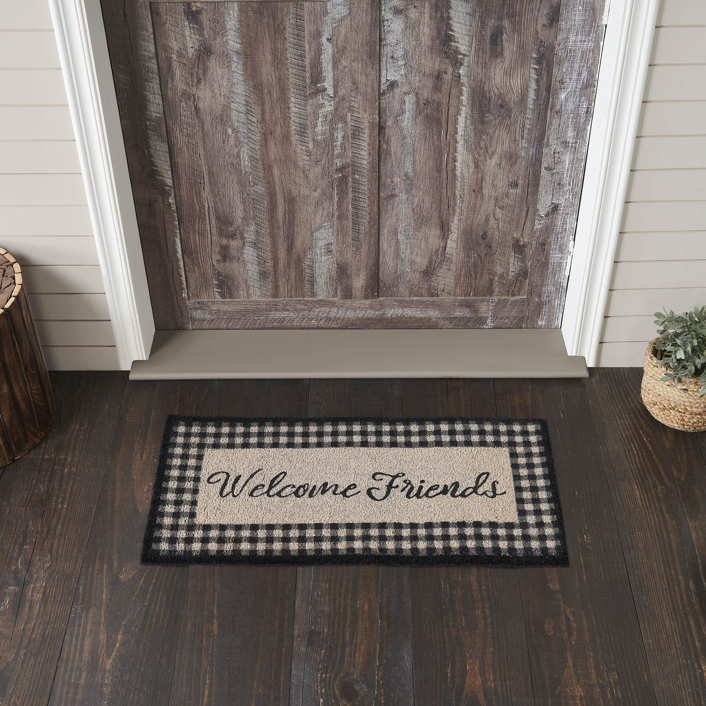Check Welcome Rugs