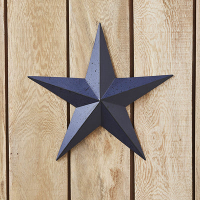 12" Speckled Navy Barn Star - Primitive Star Quilt Shop