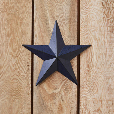 8" Speckled Navy Barn Star - Primitive Star Quilt Shop