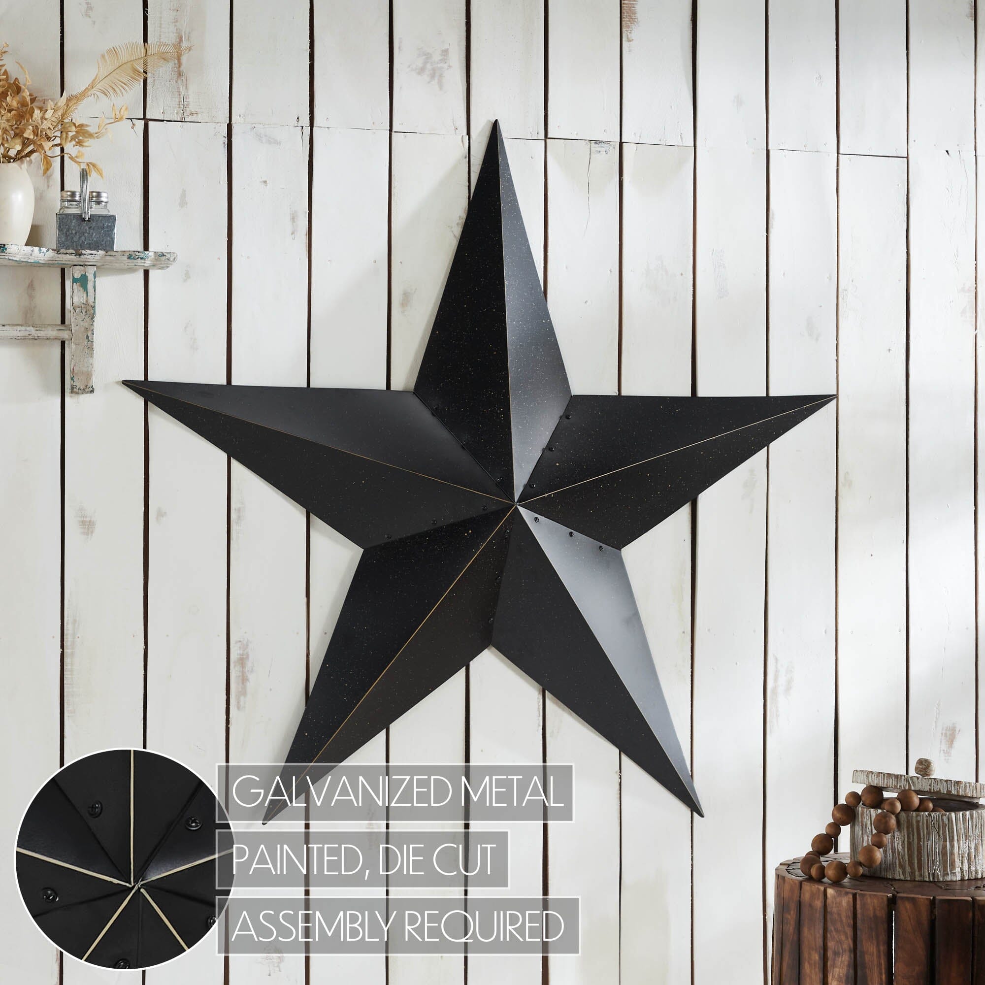 ASTRIAAL blackl ブラックメタル 88815-Metal-Star-Distressed-