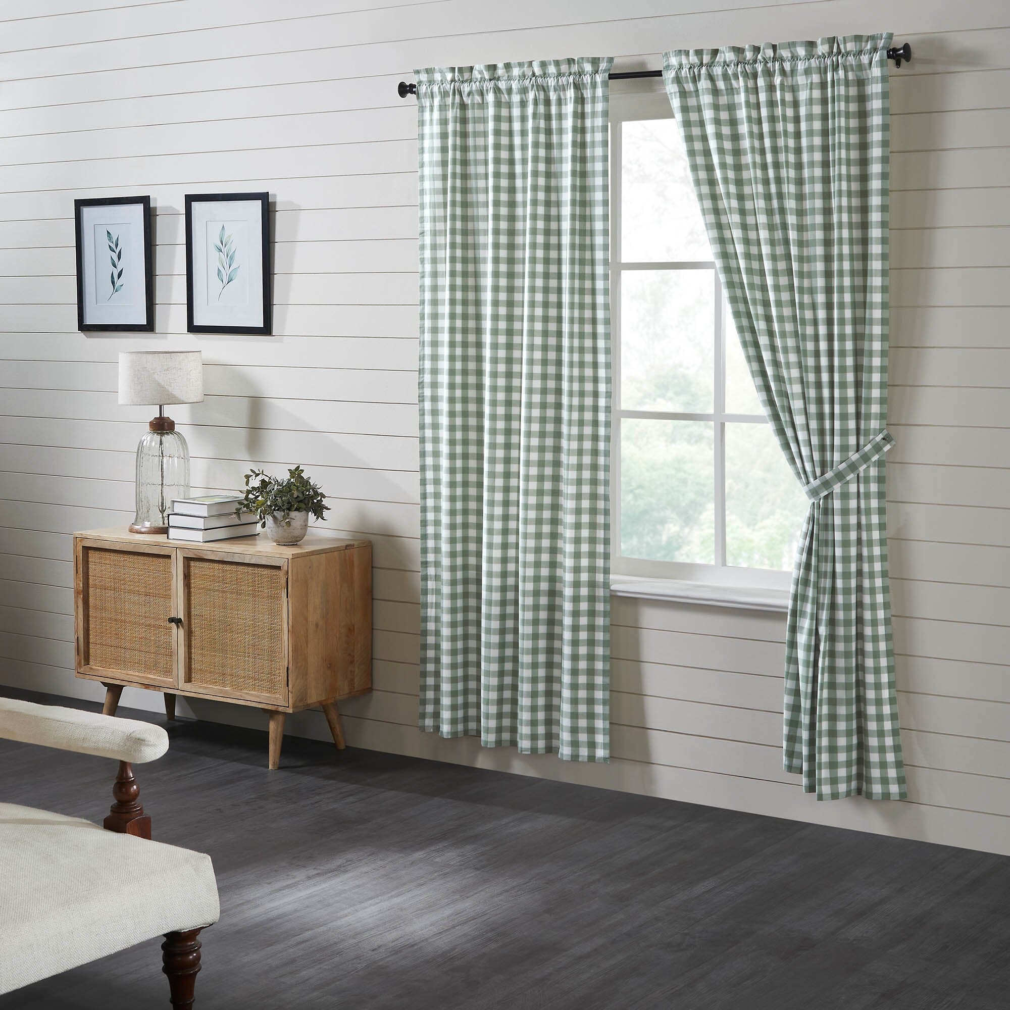 Buffalo Check Fabric Curtains