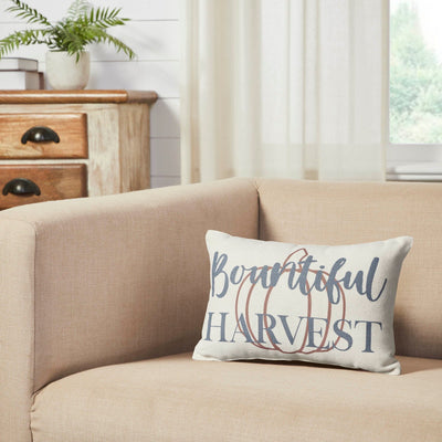Bountifall "Harvest" Pumpkin Pillow 9.5x14" - Primitive Star Quilt Shop