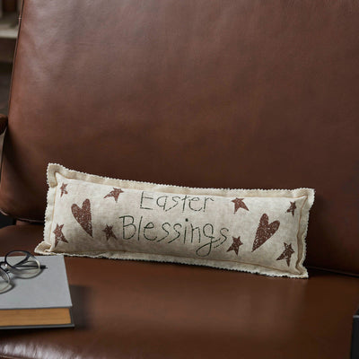 Spring In Bloom "Easter Blessings" Pillow 5x15" - Primitive Star Quilt Shop