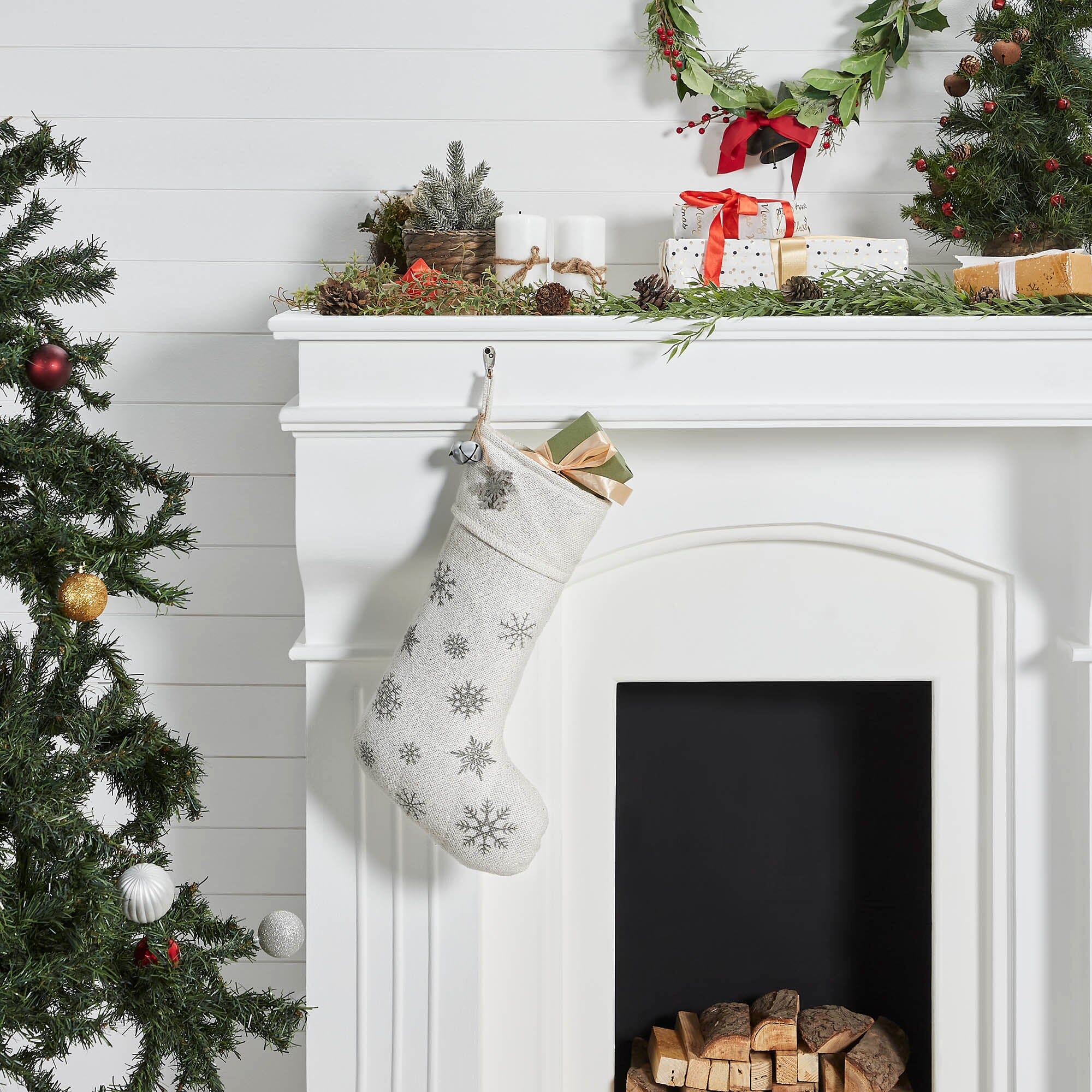 希少 新品未使用20AW Supreme Christmas Stocking Yuletide Burlap Antique White Stocking 12x20