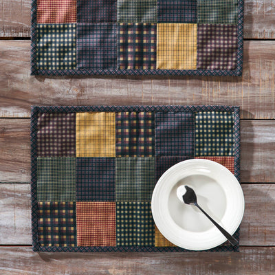 Heritage Farms Quilted Placemat - Set of 2 - Primitive Star Quilt Shop