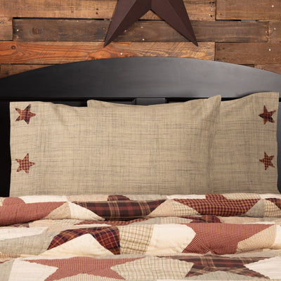 Abilene Star Standard Pillow Case - Set of 2 - Primitive Star Quilt Shop