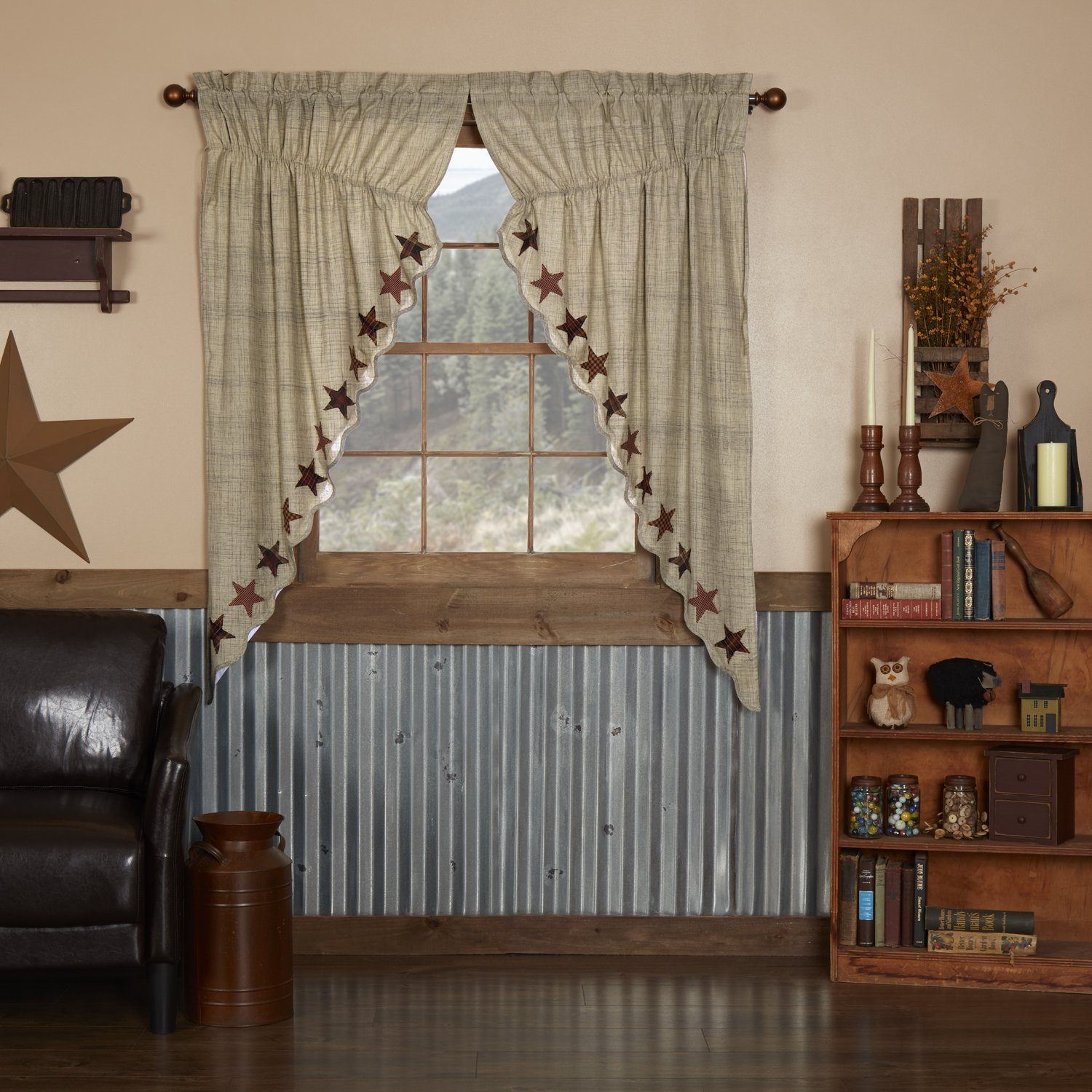 Country Style Curtains Primitive Curtains Living Room Boho Curtains Country House Style