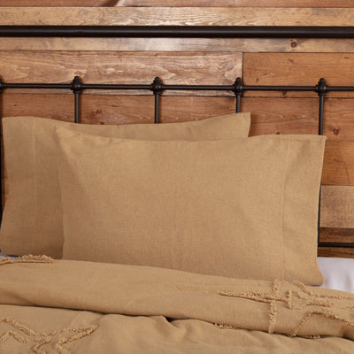 Burlap Natural Standard Pillow Case - Set of 2 - Primitive Star Quilt Shop