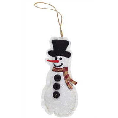 Country Snowman Patchwork Ornament - Primitive Star Quilt Shop