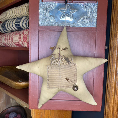 Pocket Full of Stars Ornament - Primitive Star Quilt Shop