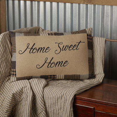 Farmhouse Star Home Sweet Home Pillow 14x22" - Primitive Star Quilt Shop