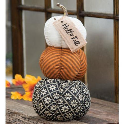 Hello Fall Pumpkin Stack - Primitive Star Quilt Shop
