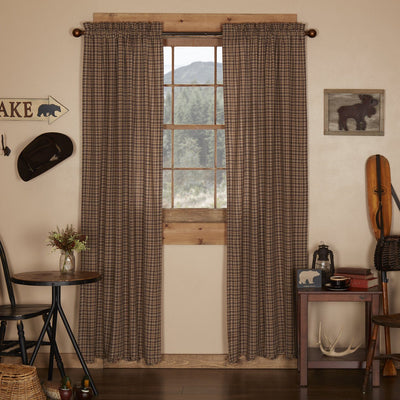 Prescott Scalloped Lined Panel Curtains 84" - Primitive Star Quilt Shop