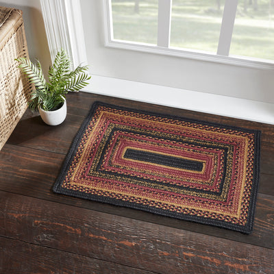 Heritage Farms Rectangle Braided Rug 20x30" - with Pad - Primitive Star Quilt Shop