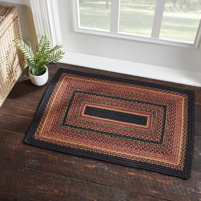 Heritage Farms Rectangle Braided Rug 24x36" - with Pad - Primitive Star Quilt Shop