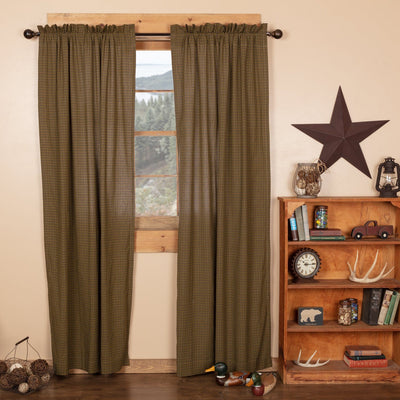 Tea Cabin Lined Panel Curtains 84" - Primitive Star Quilt Shop