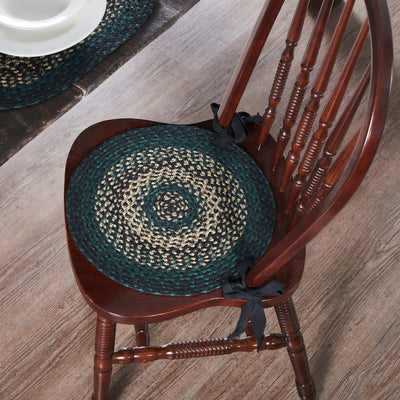 Pine Grove Braided Chair Pad 15" - Primitive Star Quilt Shop