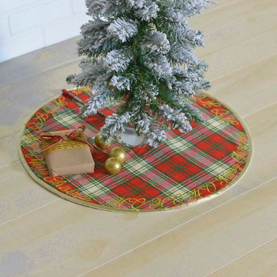 HO HO Holiday Mini Tree Skirt 21" - Primitive Star Quilt Shop
