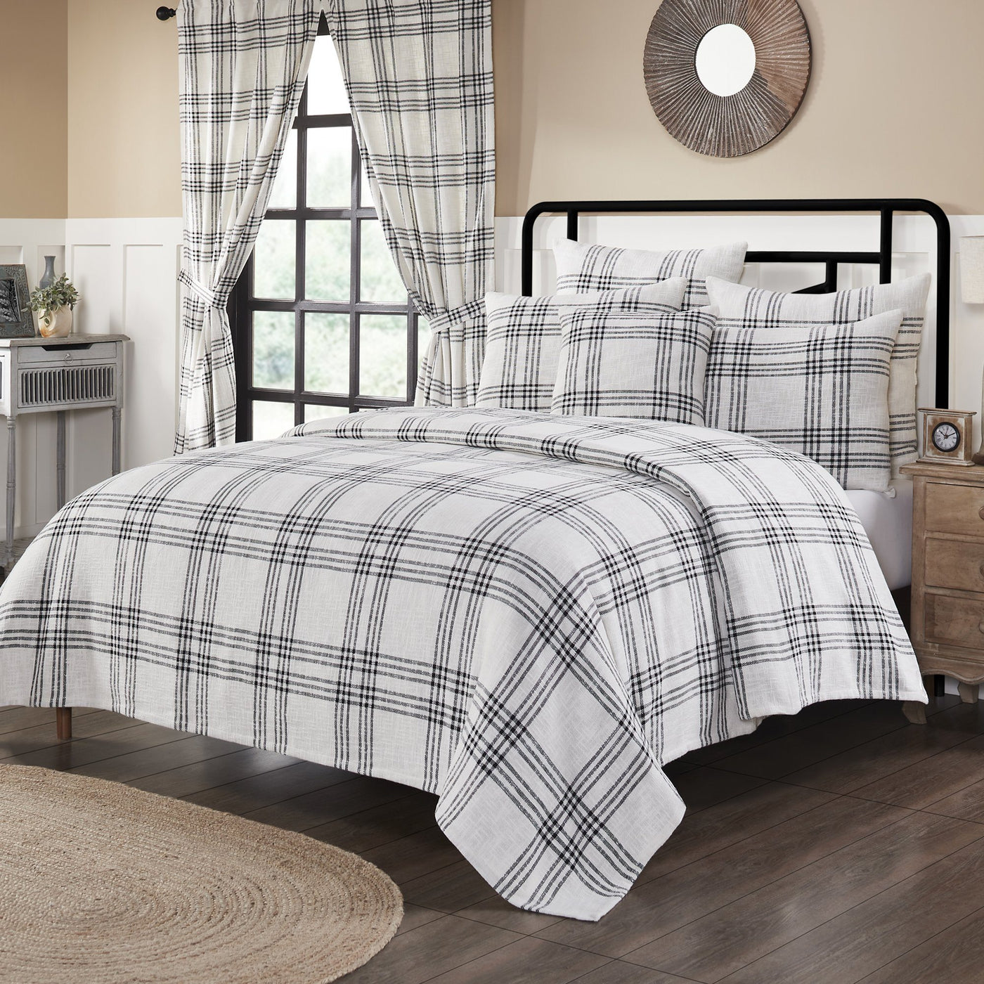 Black Plaid Bedding