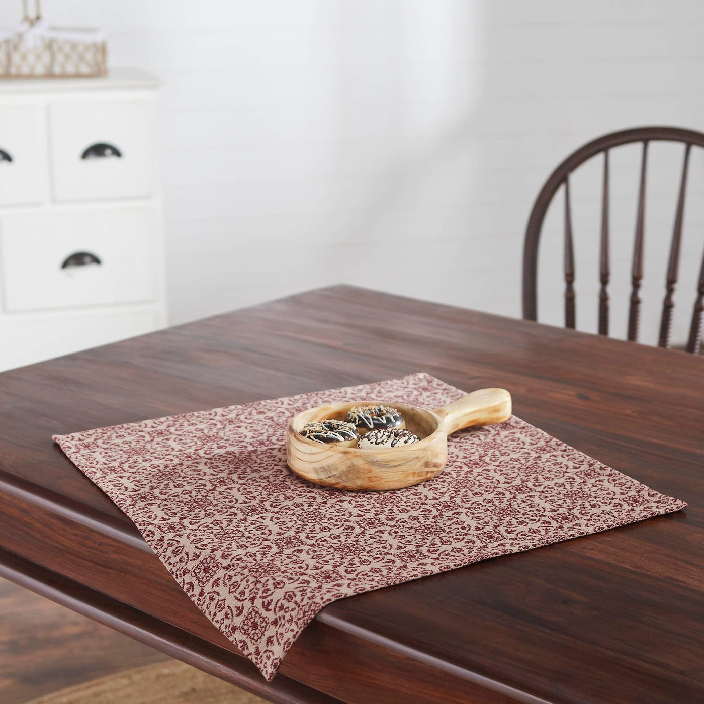 Custom House Burgundy Woven Kitchen