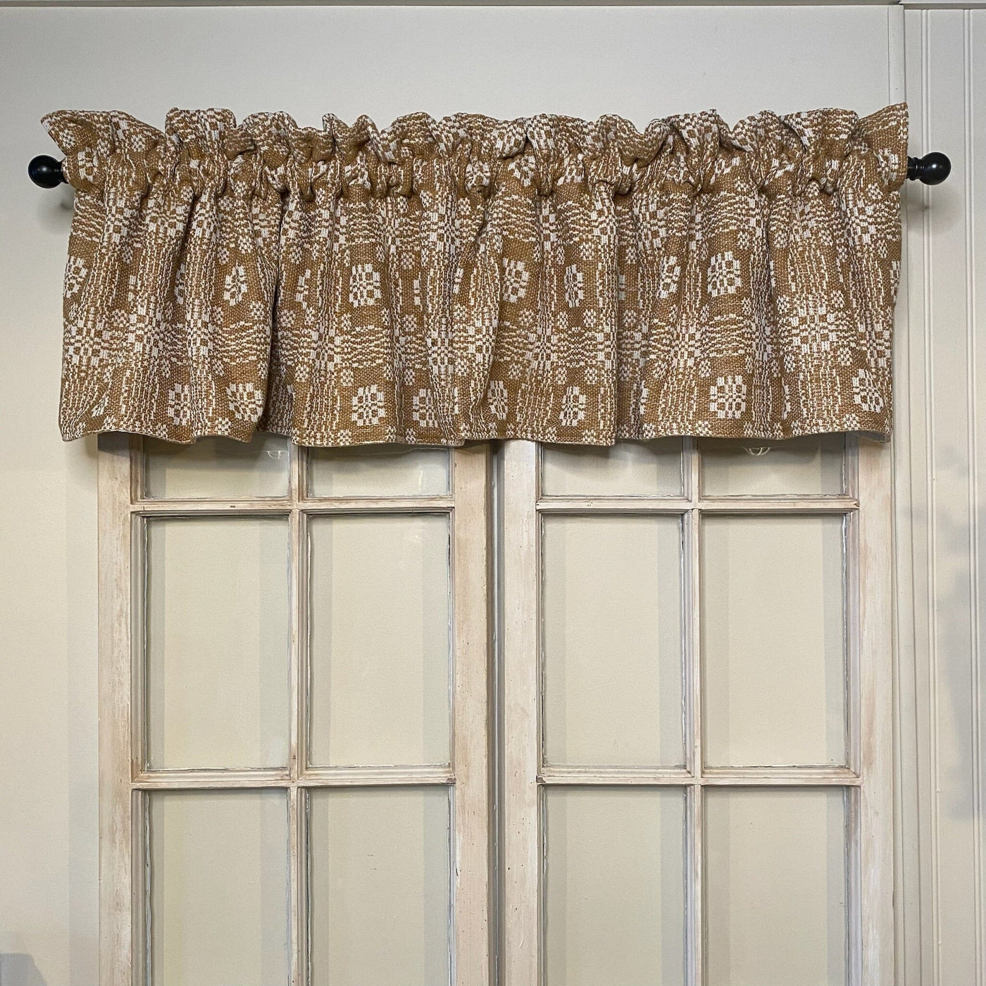 Gettysburg Mustard and Creme Curtains