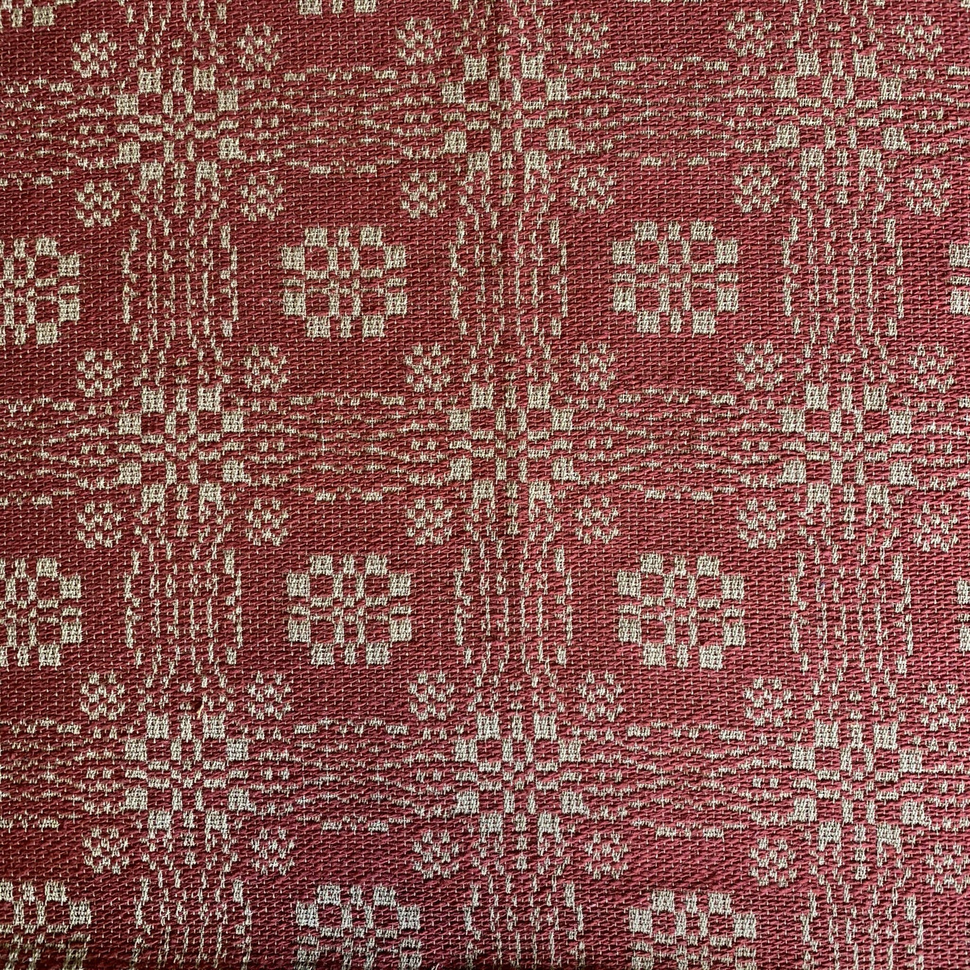 Gettysburg Cranberry and Tan Curtains