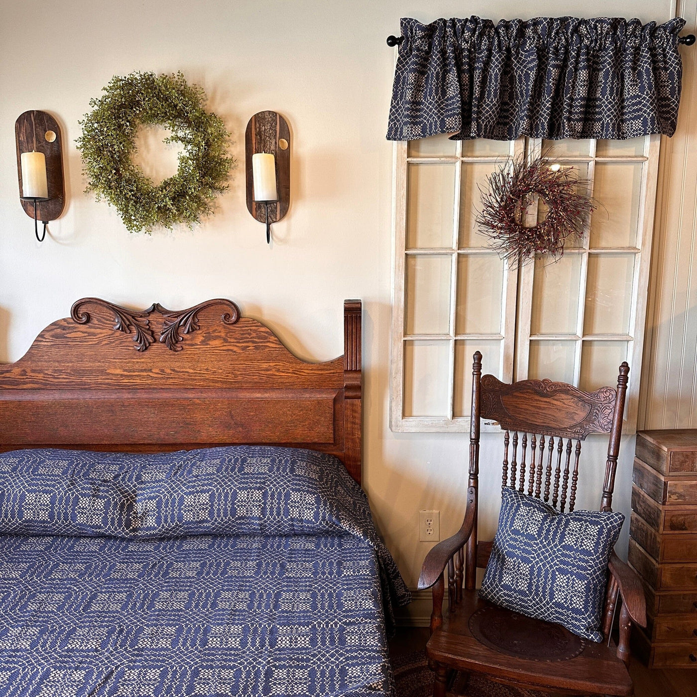 Nantucket Navy and Tan Bedding