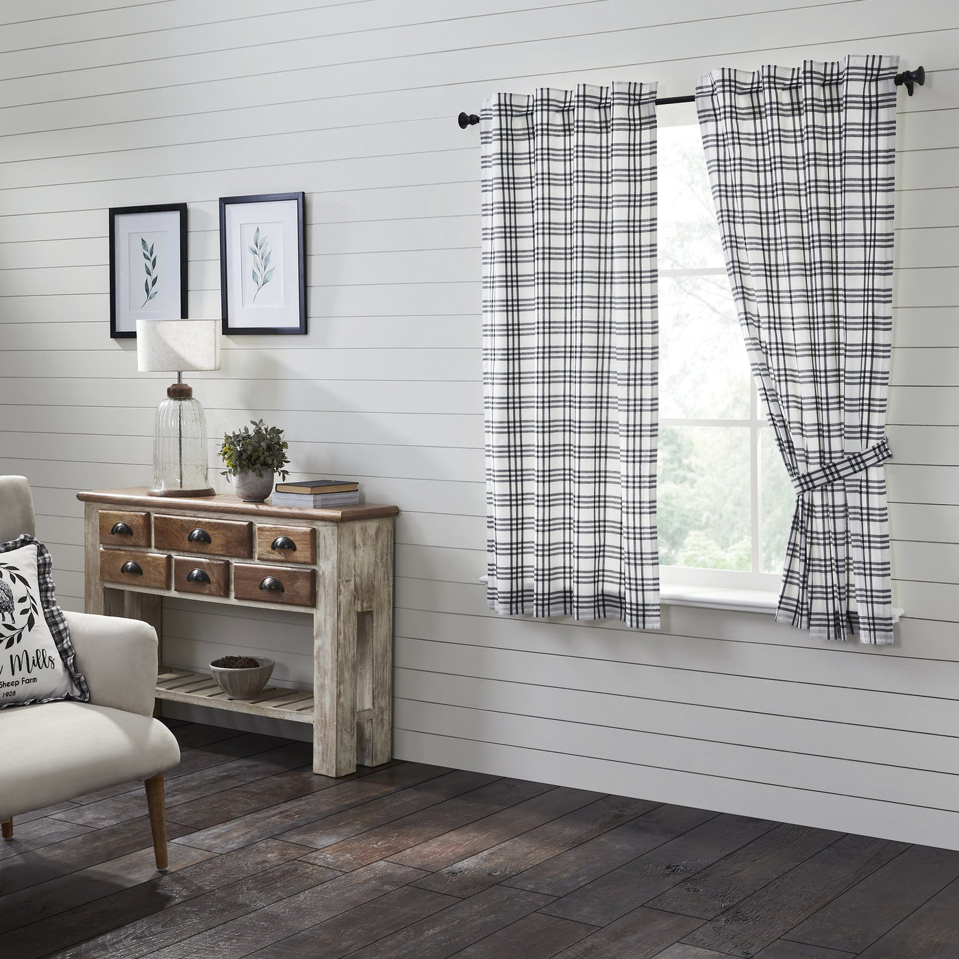 Sawyer Mill Black Curtains