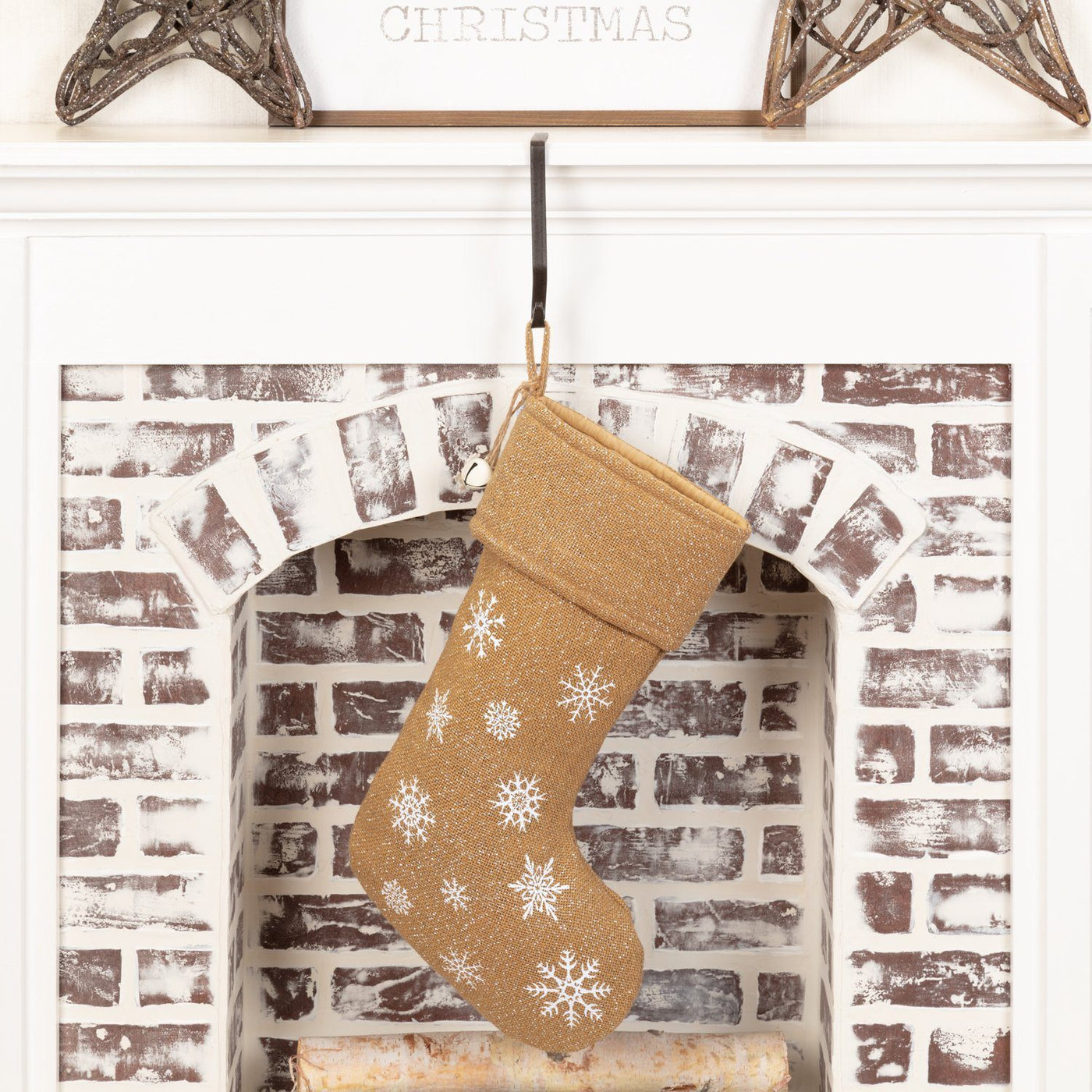 Snowflake Burlap Christmas