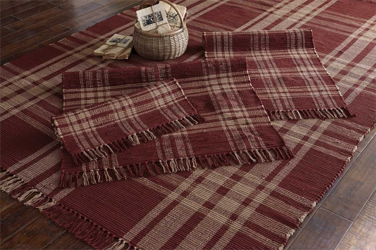 Sturbridge Wine Cotton Rugs