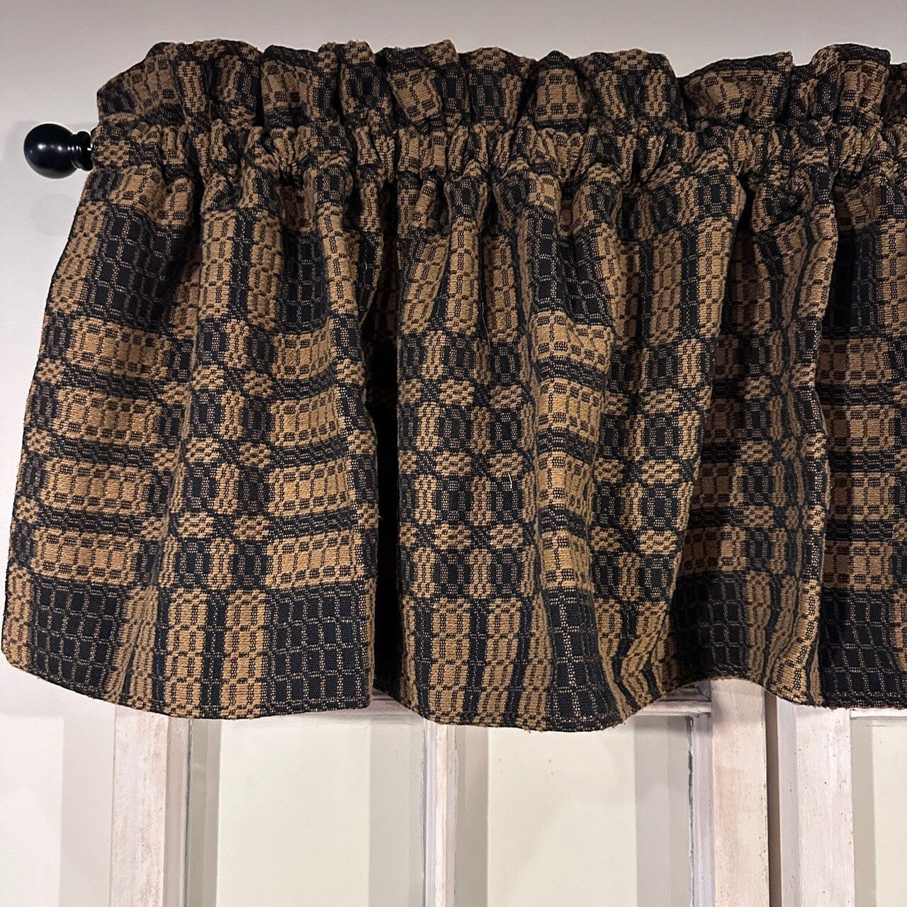 Westbury Black and Mustard Curtains