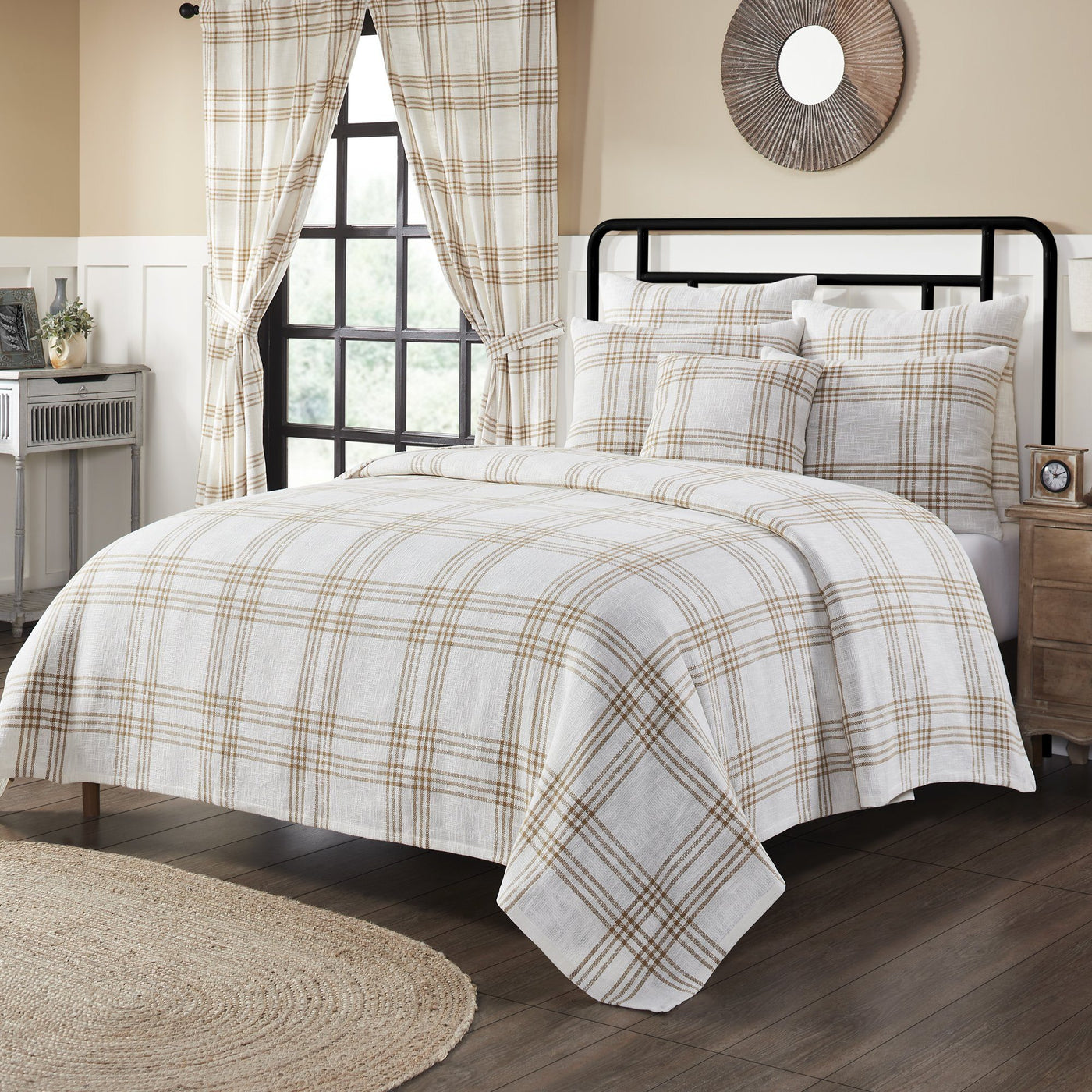 Wheat Plaid Bedding