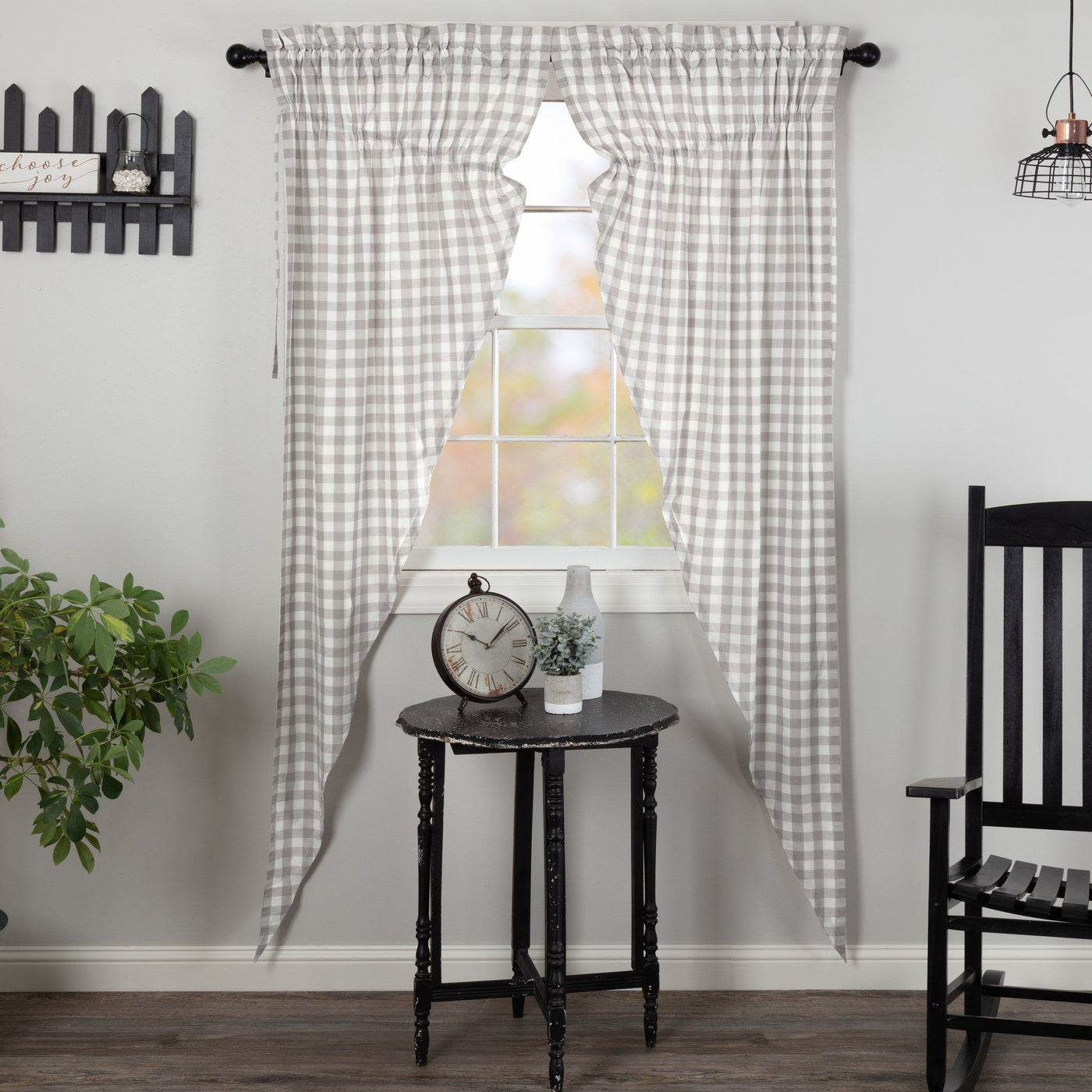 Annie Grey Buffalo Check Curtains