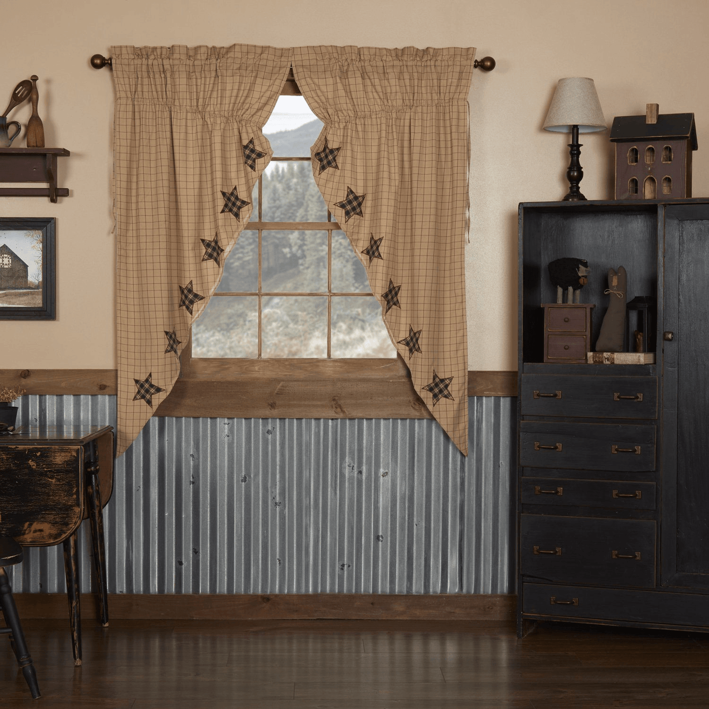 Bingham Star Applique Curtains