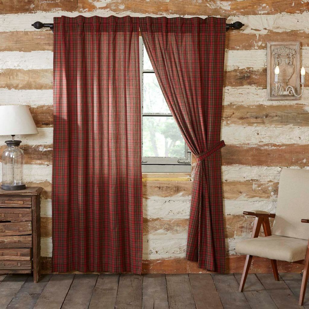 Tartan Red Plaid Curtains