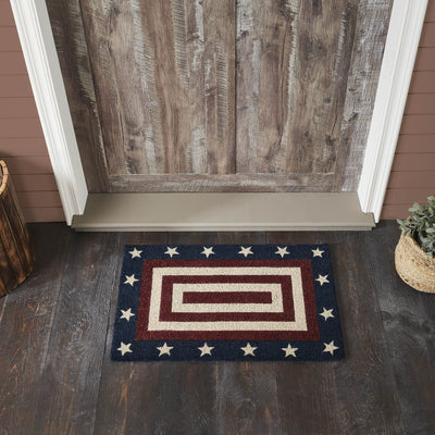 My Country Coir Rectangle Rug 20x30" - Primitive Star Quilt Shop