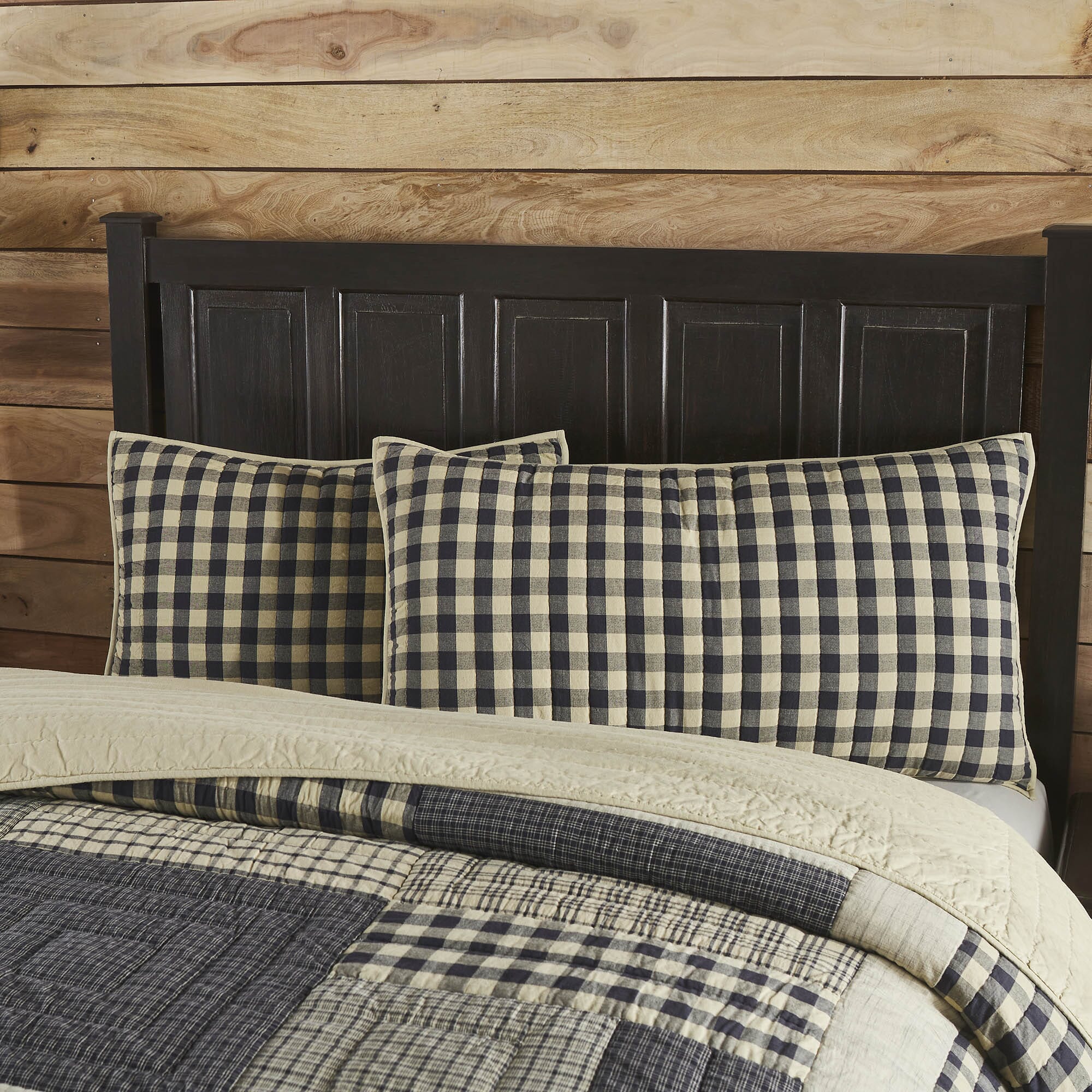 My Country Quilted King Sham | Primitive Star Quilt Shop