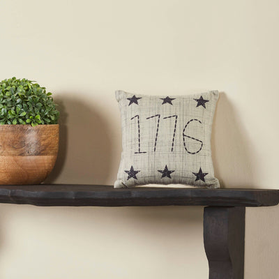 My Country 1776 Mini Pillow 6" - Primitive Star Quilt Shop