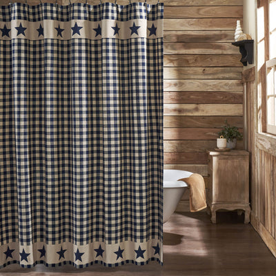 My Country Shower Curtain - Primitive Star Quilt Shop