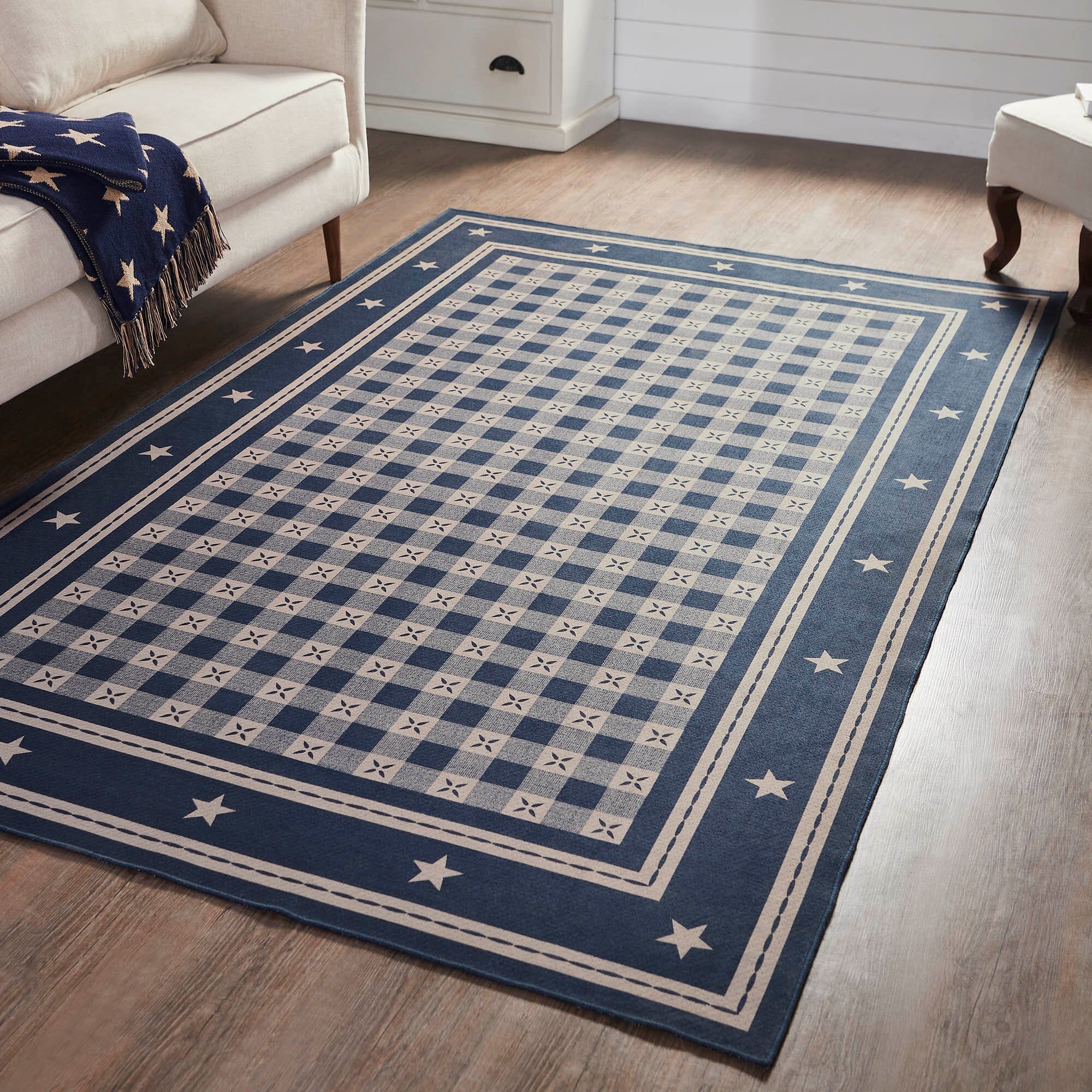 5x8 Rectangular Rug My Country Indoor/Outdoor Rectangle Rug 5x8'