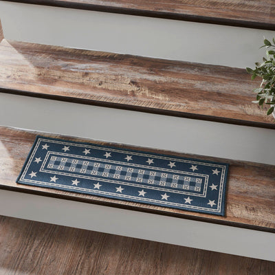 My Country Indoor/Outdoor Rectangle Stair Tread Latex Backed 8.5x27" - Primitive Star Quilt Shop