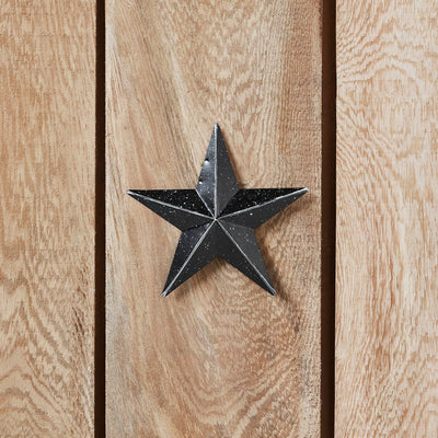 4" Speckled Black Barn Star - Primitive Star Quilt Shop
