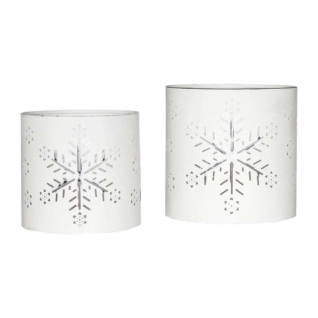 Partylte Par Of Clear Glass Snowflake Tea Lght Candle Holders Over 4 Partylte Par Of Clear Glass Snowflake Tea Lght Candle Holders Over 4