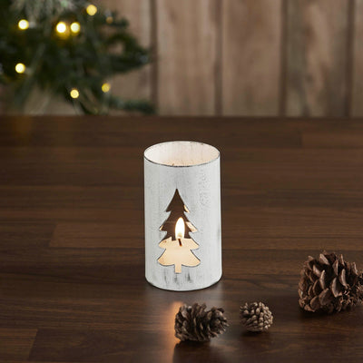 Christmas Tree Votive Candle Holder - 4.25" - Primitive Star Quilt Shop
