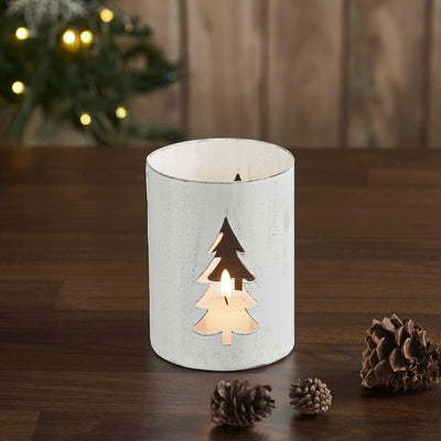 Christmas Tree Votive Candle Holder - 6" - Primitive Star Quilt Shop