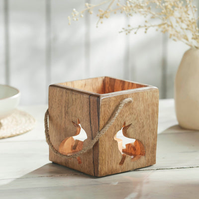 Wooden Bunny Cutout Box 4.75x5" - Primitive Star Quilt Shop