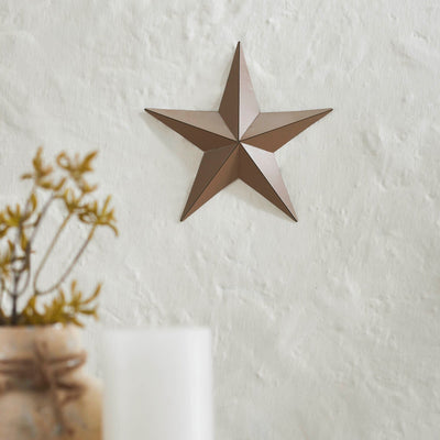 8" Satin Brown Barn Star - Primitive Star Quilt Shop