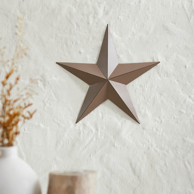 12" Satin Brown Barn Star - Primitive Star Quilt Shop