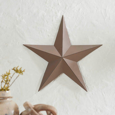 18" Satin Brown Barn Star - Primitive Star Quilt Shop