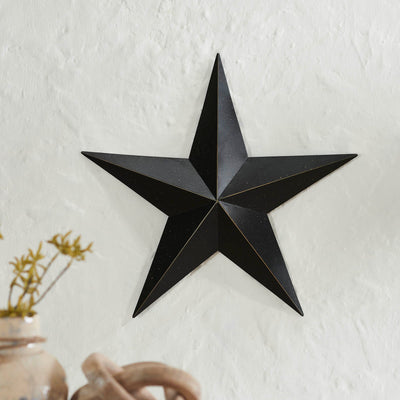 18" Speckled Black Barn Star - Primitive Star Quilt Shop